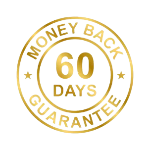 HoneyBalance 60 day money back guarantee badge